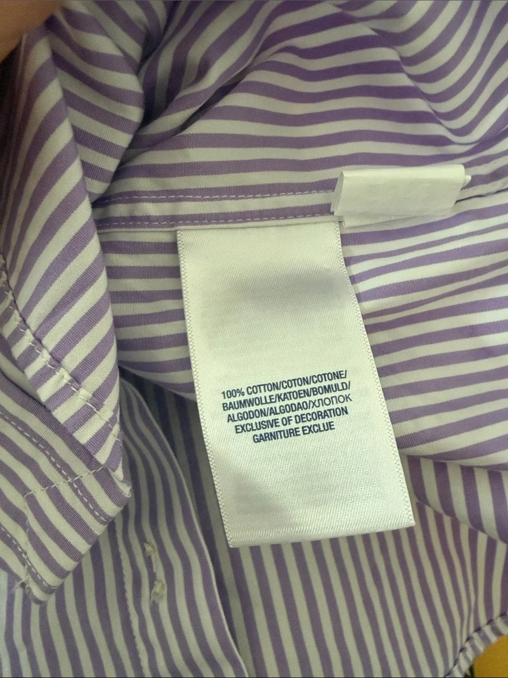 EUC Boy’s Ralph Lauren Lavender Purple White Striped Button-Down Sz 16